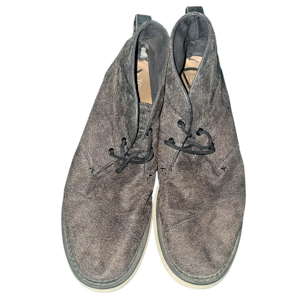 Toms Chukka Boots Gray sz 10
